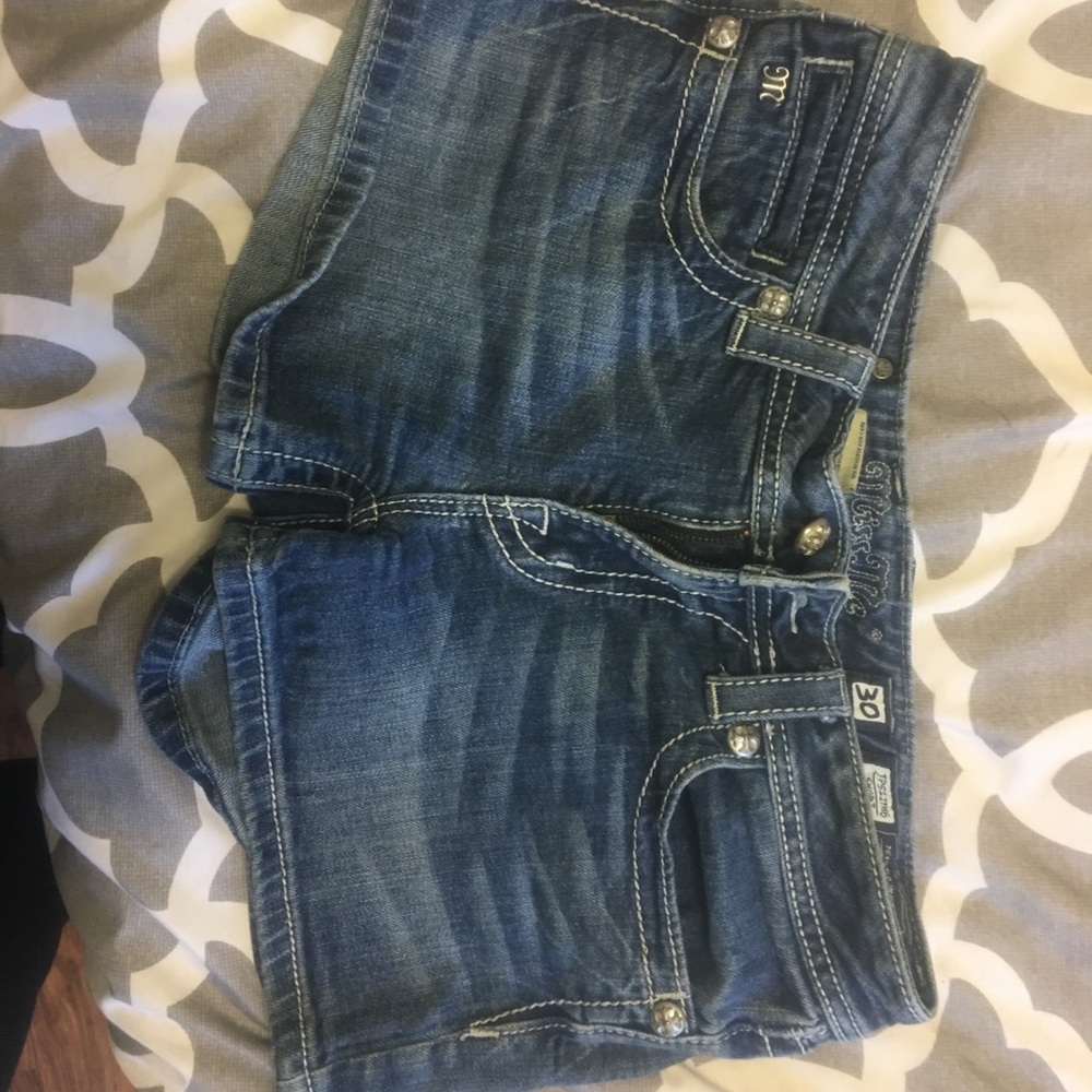 * WOMENS MissMe blue jean shorts *